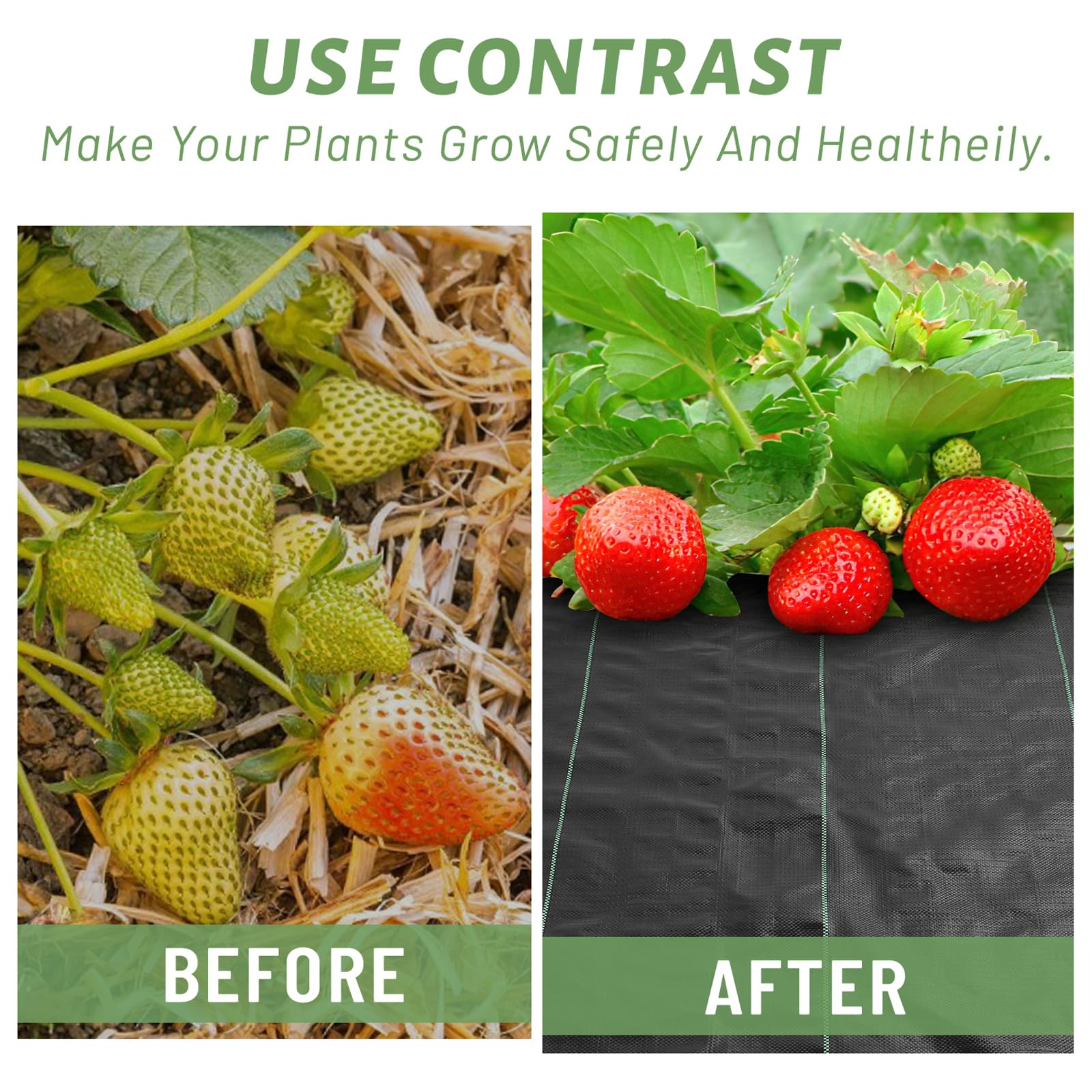 FYFMFER heavy-duty ground cover reduces weed growth and erosion in gardens and driveways