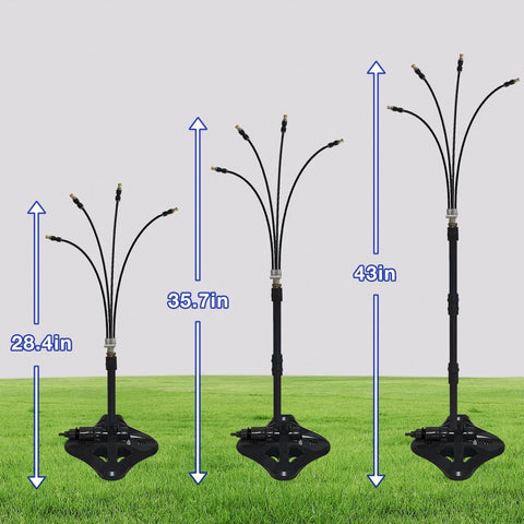 FYHERBS UR FOREST four brass nozzles deliver consistent mist for cooling.