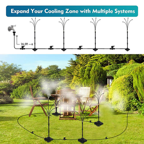 FYHERBS UR FOREST setup supports kids and pets during summer water play.