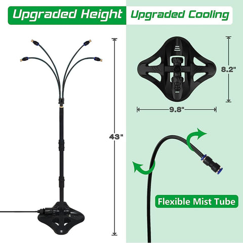 FYHERBS UR FOREST 26.2 ft tubing covers patios and yards with flexible misting.