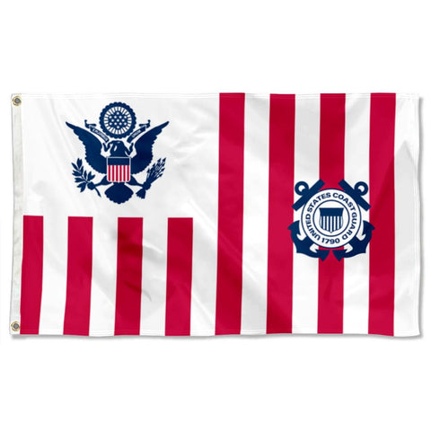Fyon coast guard flag brass grommets enable secure outdoor hanging