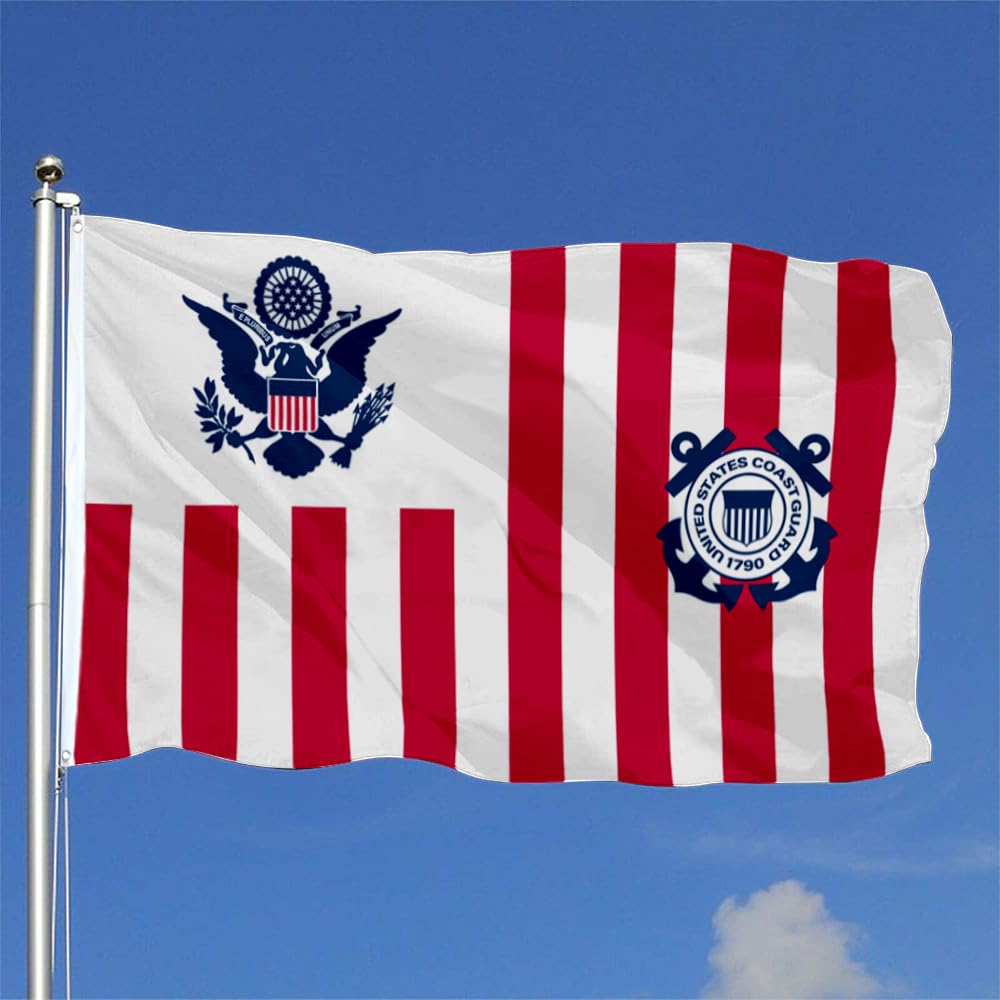 Fyon maritime banner ensign coast guard flag 3x5ft ready for outdoor display