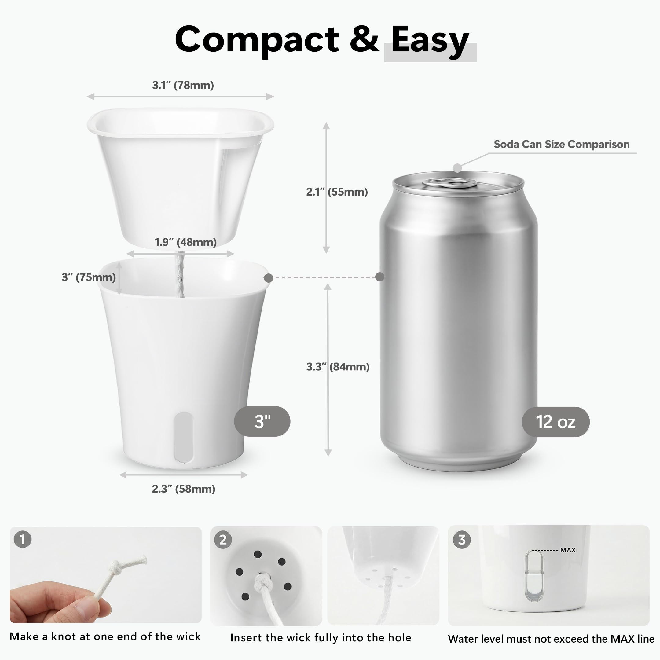 FYRIXONE clean white aesthetic pot on desk complements decor.
