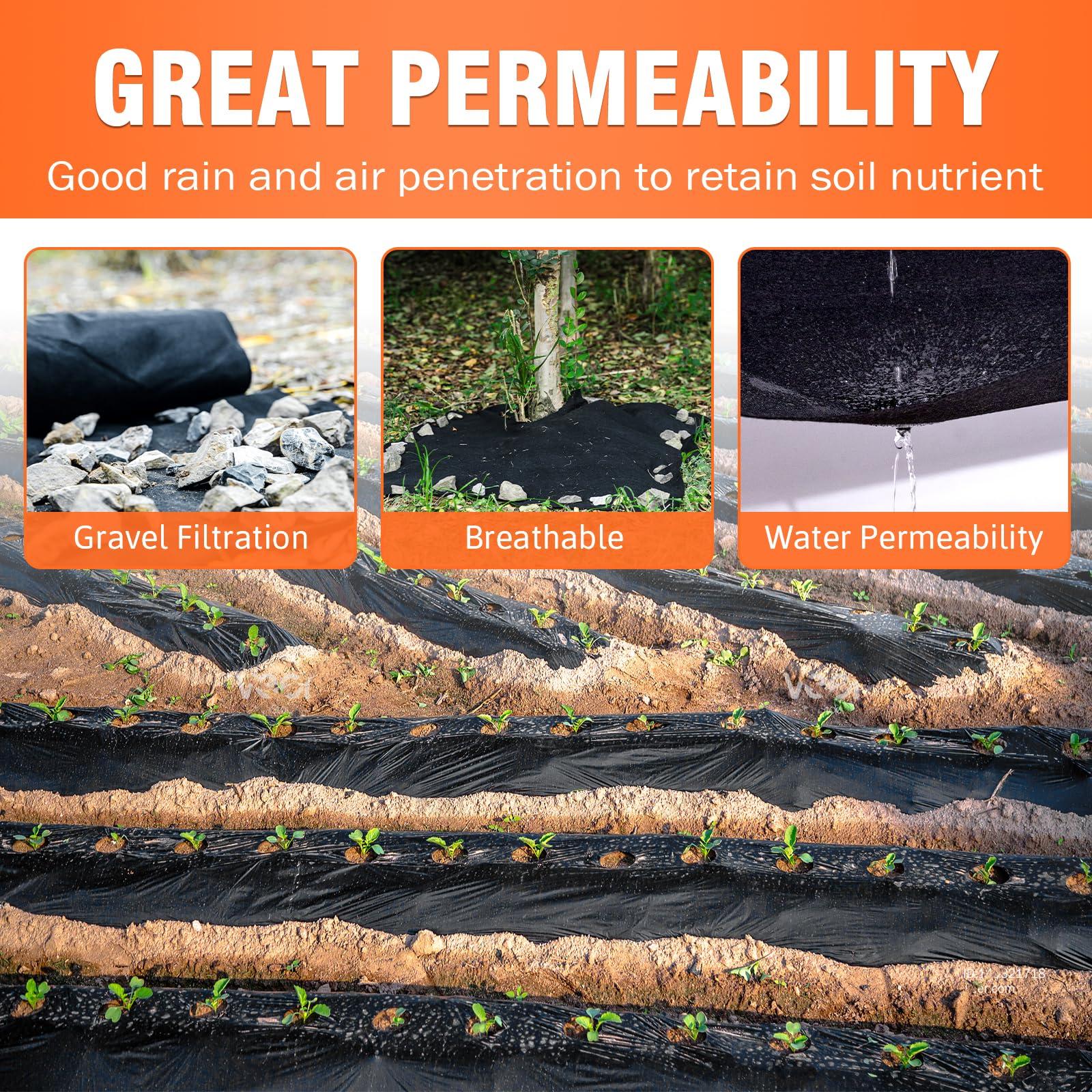 Fysatrix geotextile under pond liner supports filtration and keeps substrate intact.