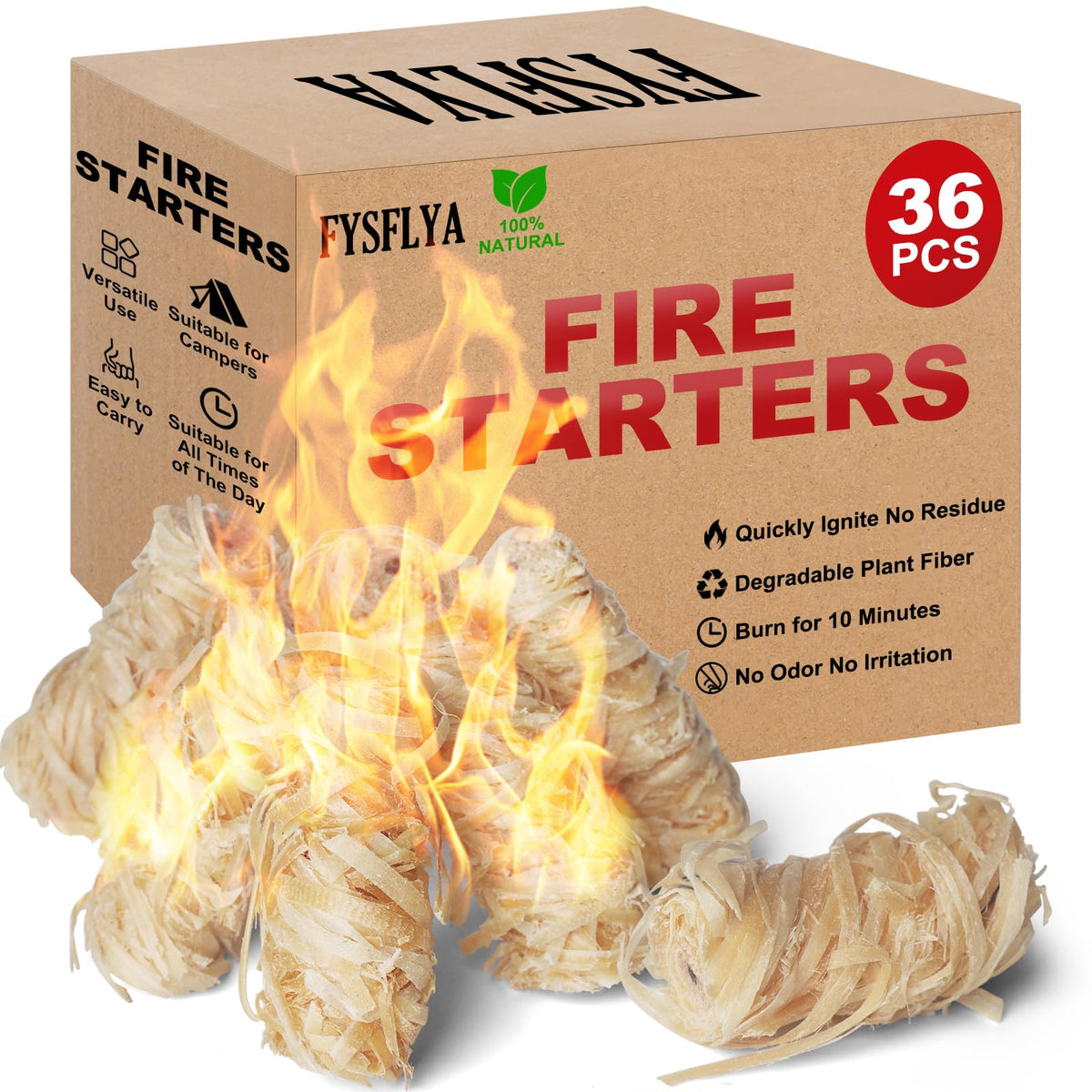 FYSFLYA fire starter with compact weatherproof design for reliable ignition outdoors