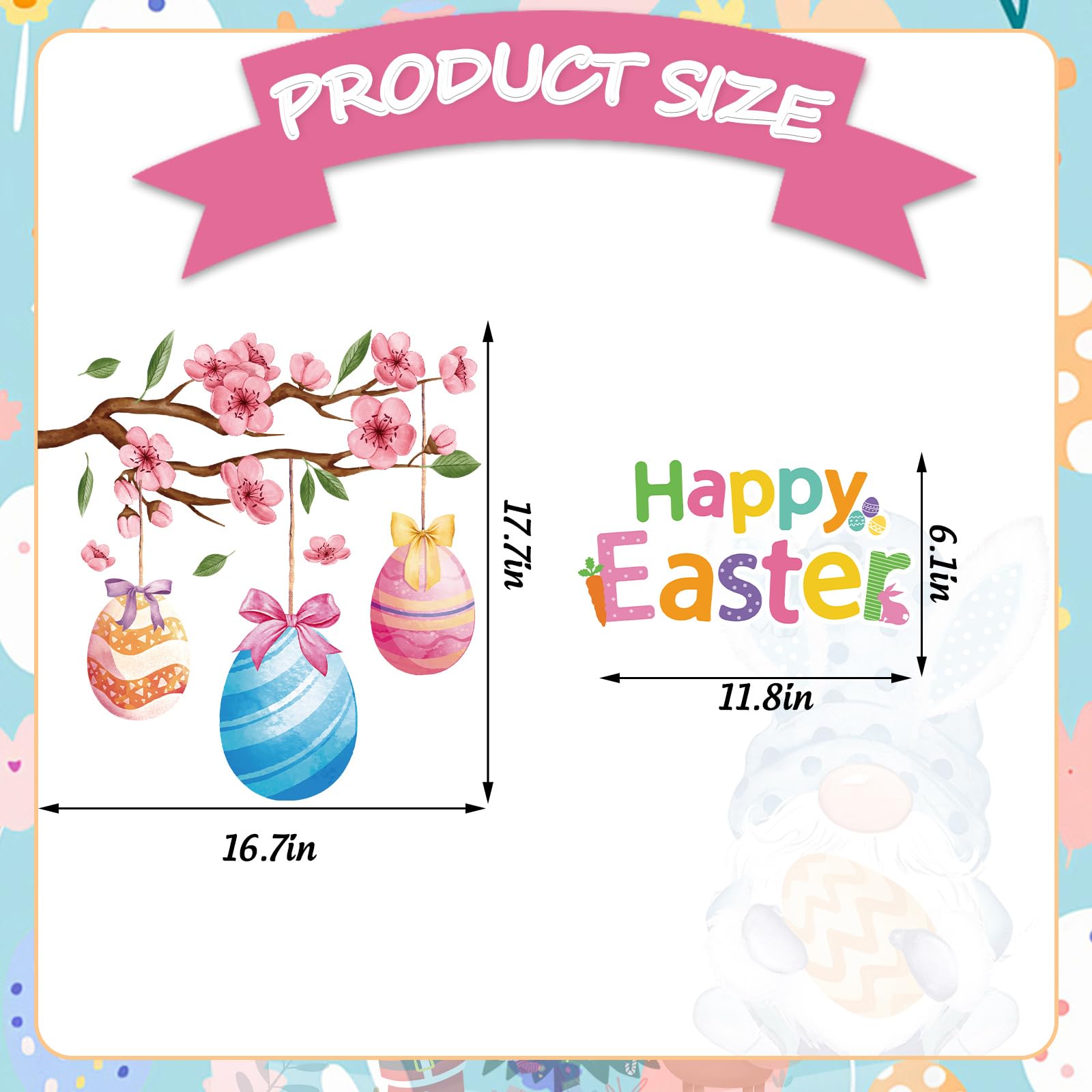 FYSUIMU Easter egg blossom magnet on a garage door creates seasonal charm.