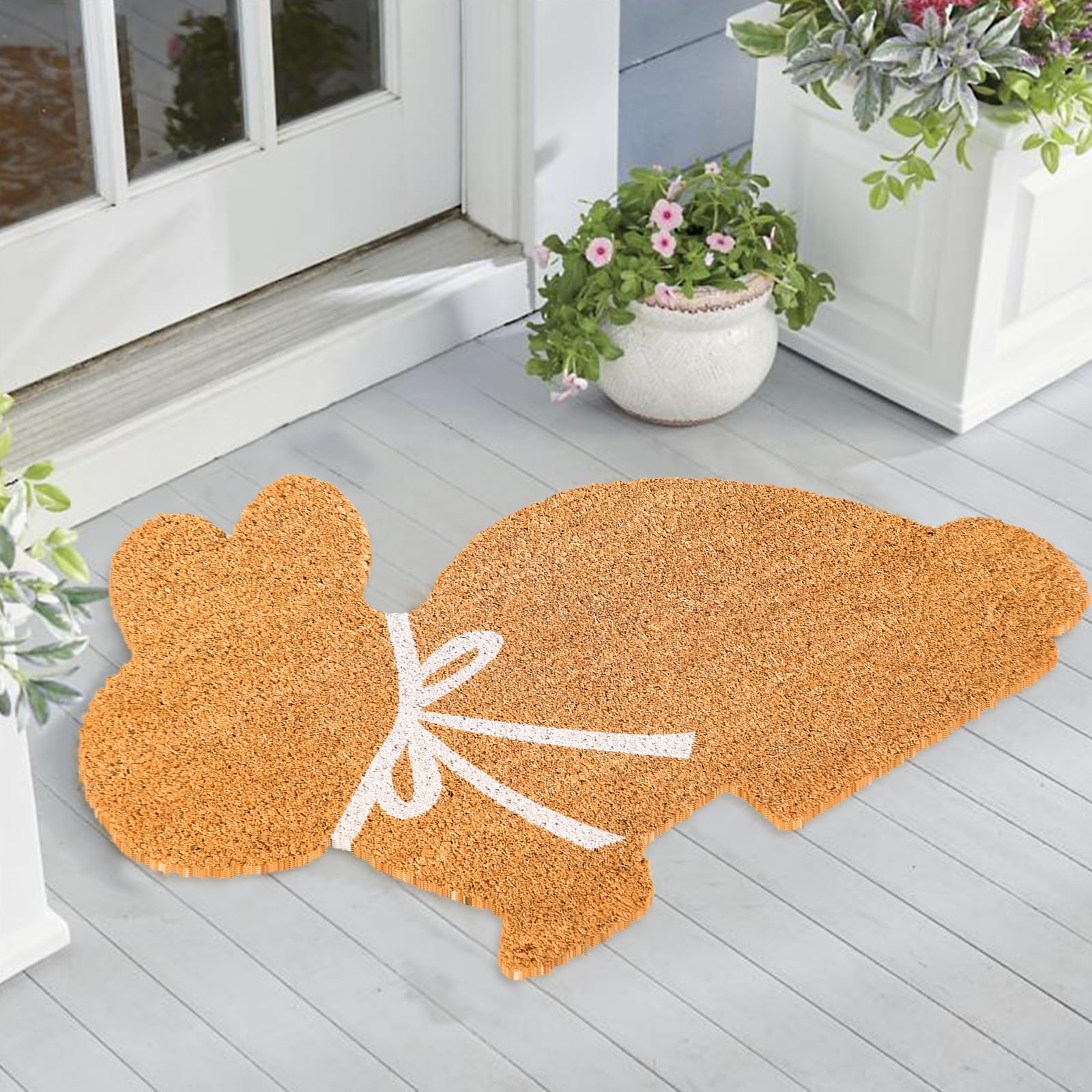 FYSUIMU non-slip entrance mat stays in place on busy thresholds.