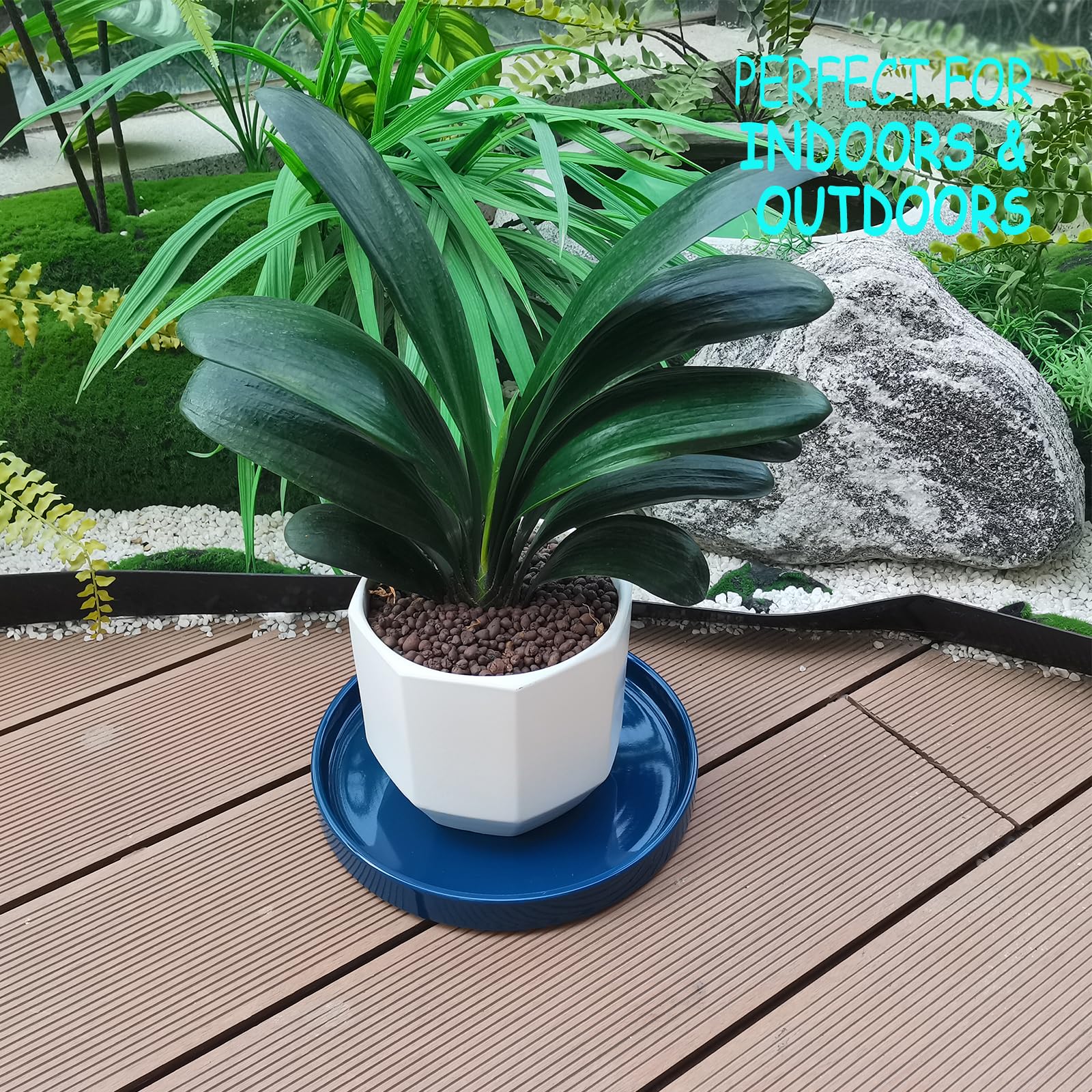 Fzfeiyy sturdy fired-ceramic tray designed for daily plant care.