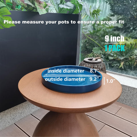 Fzfeiyy water-drip control saucer catches drips and soil moisture.