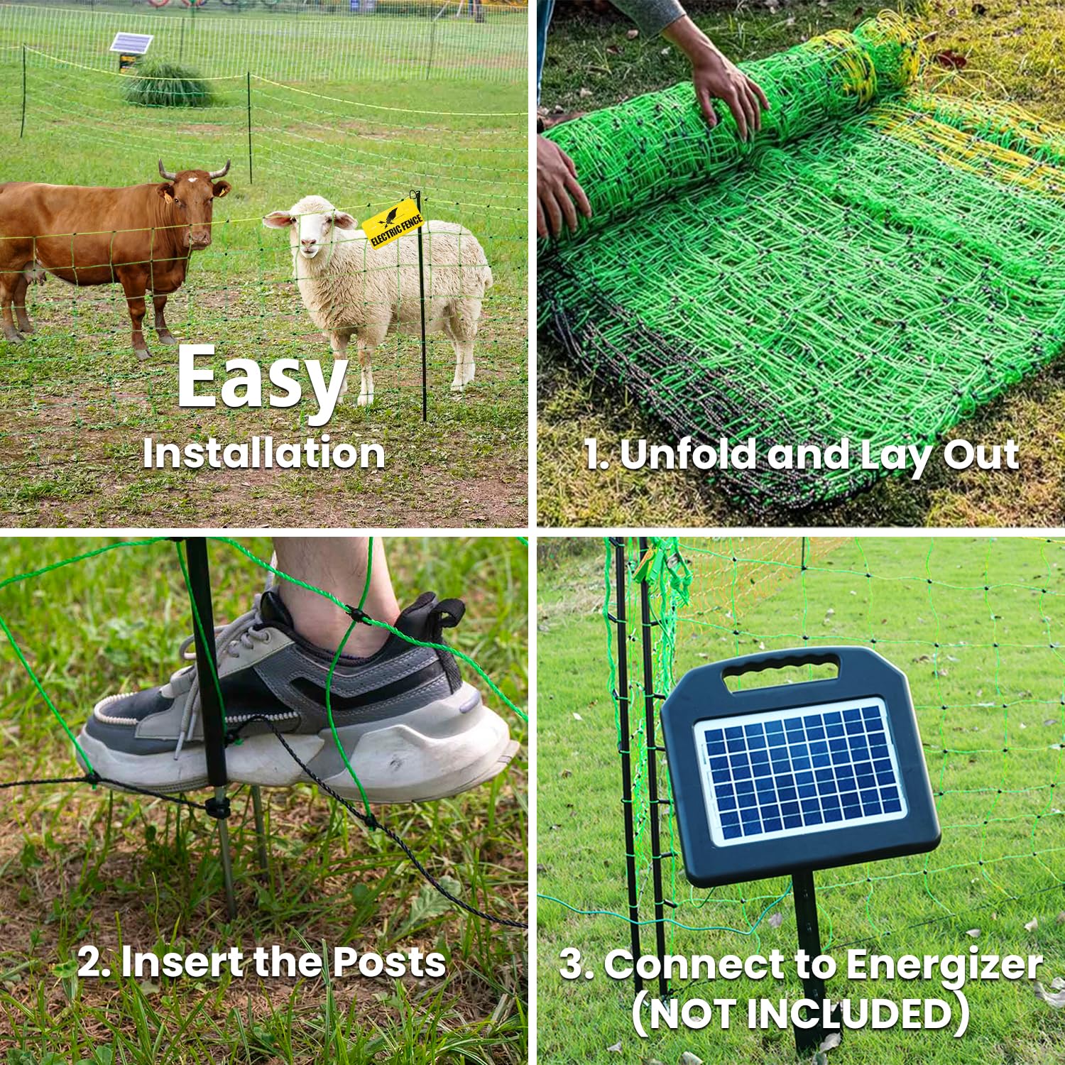 FZIFZI energizer-compatible fence supports flexible power options for field use