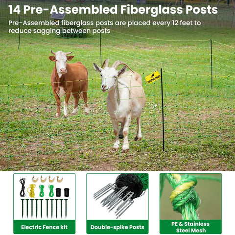 FZIFZI protective fencing helps keep sheep, goats, and cattle safe