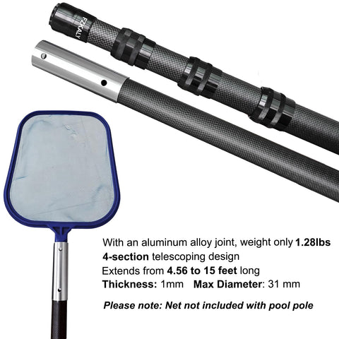 Fzkaly anti-corrosion carbon fiber pole resists rust and weathering.