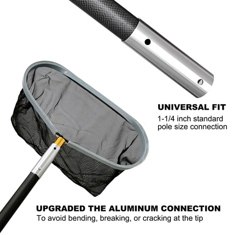 Fzkaly pool pole with 4-section telescoping for precise height control.