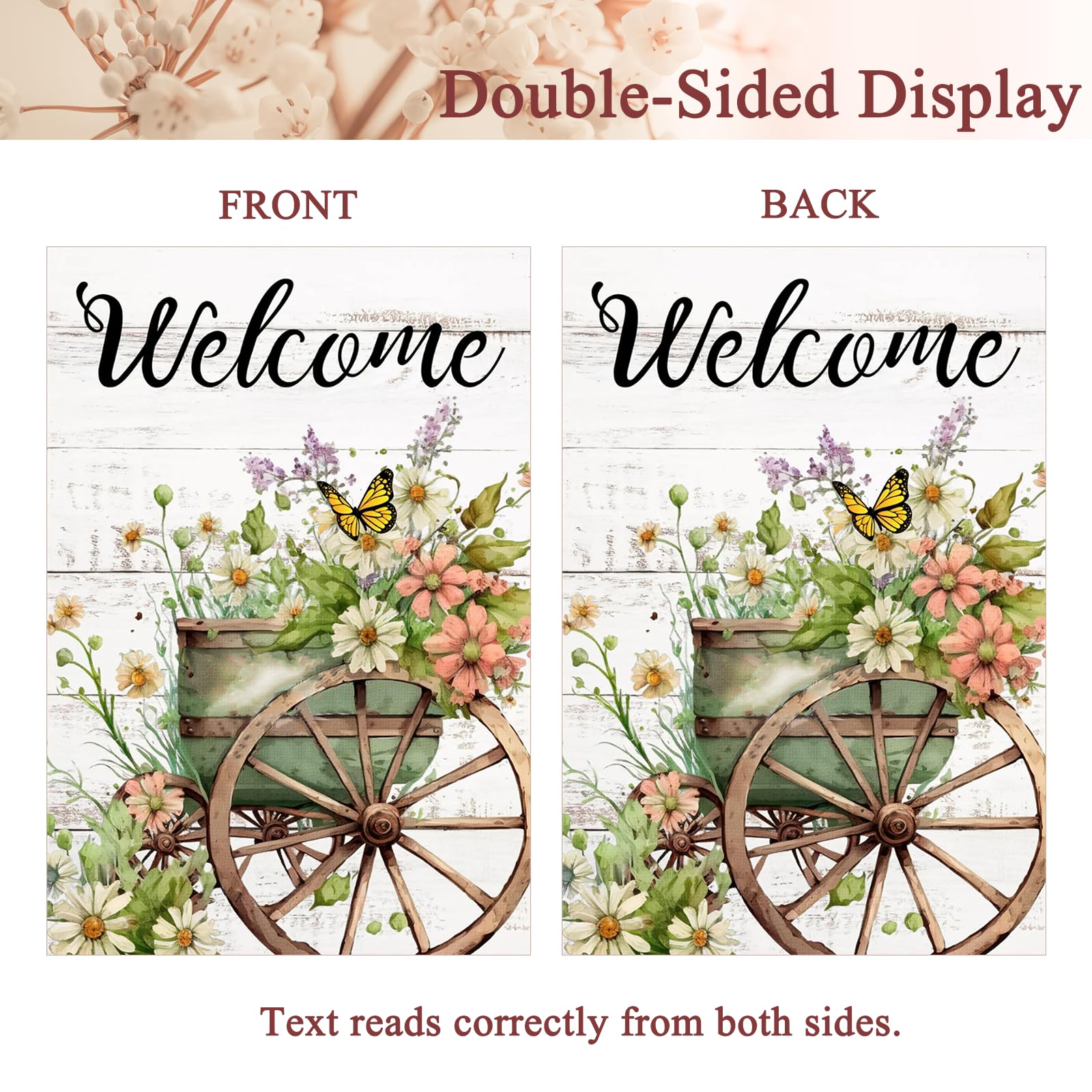 FZMHASLWW Floral daisies and pink blossoms brighten entryways