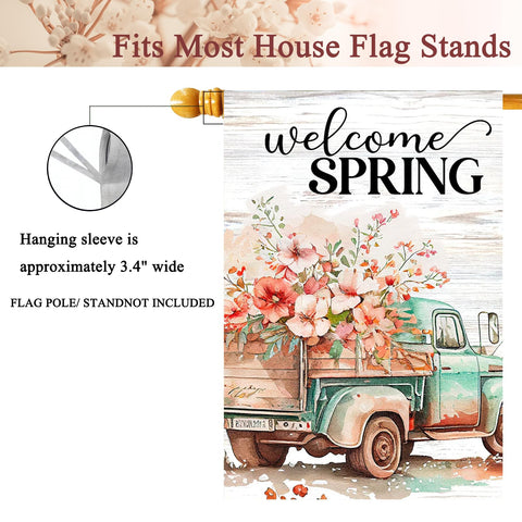 FZMHASLWW 28x40 yard flag boosts curb appeal with spring charm