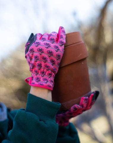 G & F Products gloves with textured palms for a secure grip on tools.