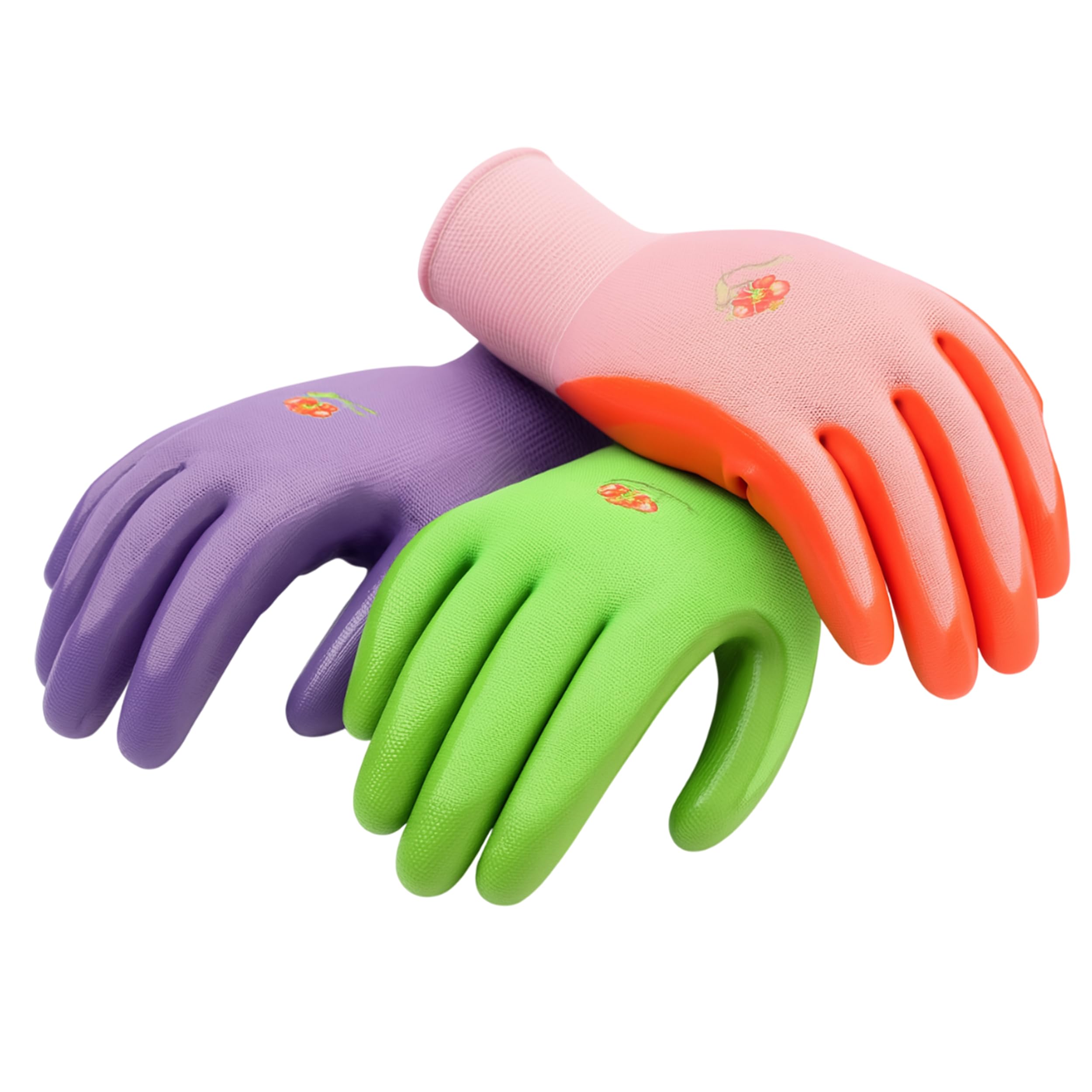 G & F Products women's garden gloves with micro-foam palm protect hands while weeding.