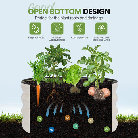 G GOOD GAIN 2x2x1ft size suits vegetables, herbs, and flowers