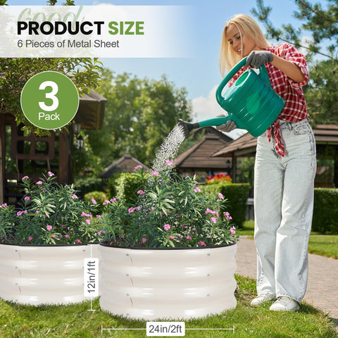 G GOOD GAIN galvanized steel planter edge trim adds safety during setup
