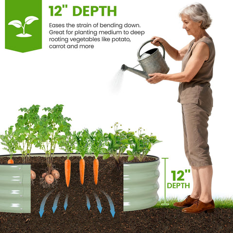 G GOOD GAIN garden bed with plants demonstrates versatile use for vegetables and herbs