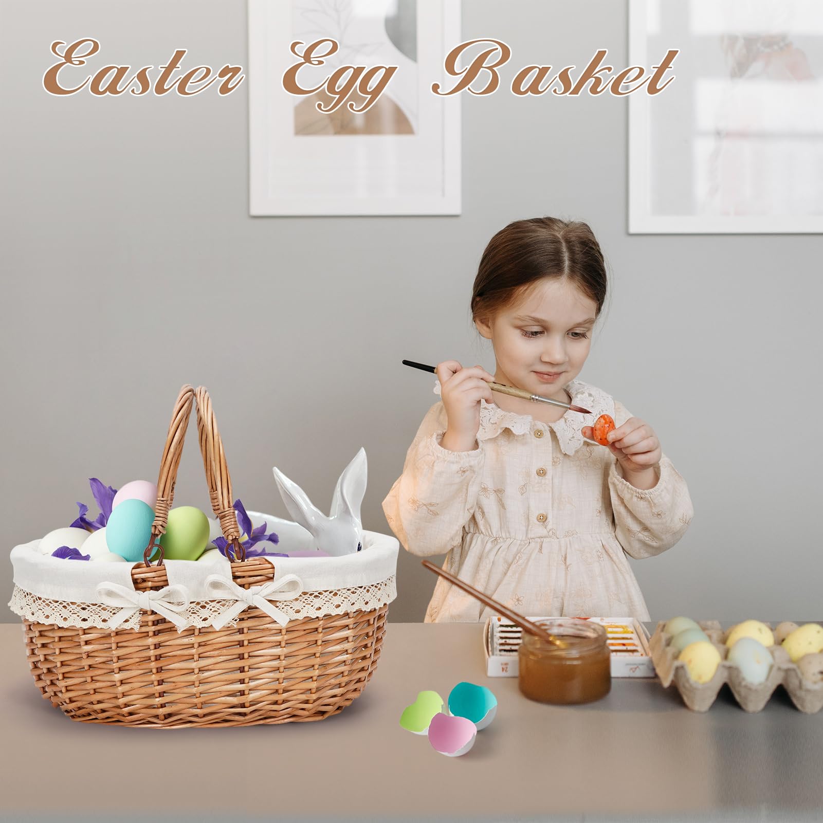 G GOOD GAIN multi-purpose basket suitable for picnics and home organization.