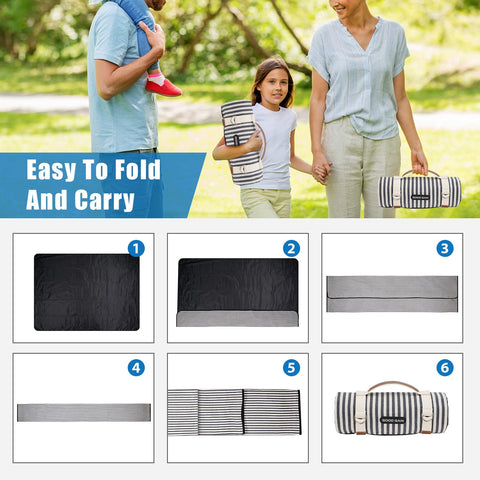 G GOOD GAIN versatile outdoor blanket for beach or park.