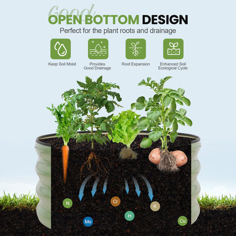 G GOOD GAIN ideal outdoor patio garden setup for vegetables and herbs.