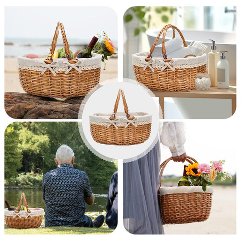 G GOOD GAIN wicker basket makes a thoughtful Easter or gift idea.