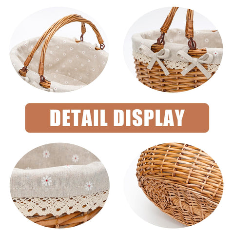 G GOOD GAIN picnic basket supports versatile use for picnics, camping, and home storage.