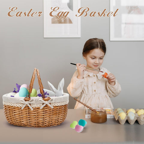 G GOOD GAIN natural willow basket adds rustic charm to any occasion.