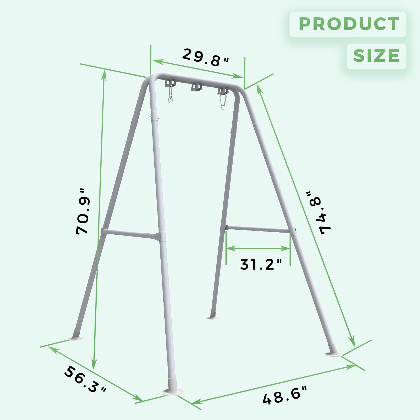G TaleCo Gear hammock stand supports up to 300 lbs for family relaxation