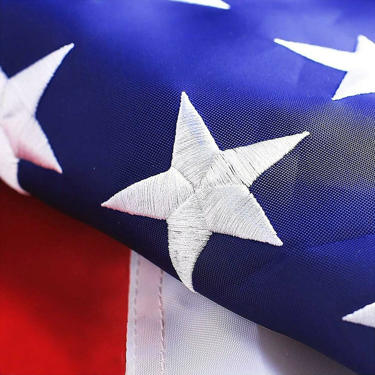 G128 American flag 4x6 deluxe embroidered stars for vibrant patriotic displays