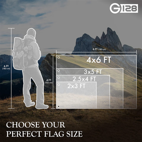 G128 patriotic gift flag suitable for friends and family.