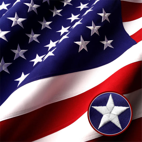 G128 American flag outdoor 2x3ft with tearproof polyester for durable display.