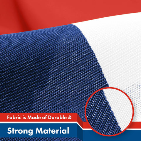 G128 flag with brass grommets for secure mounting