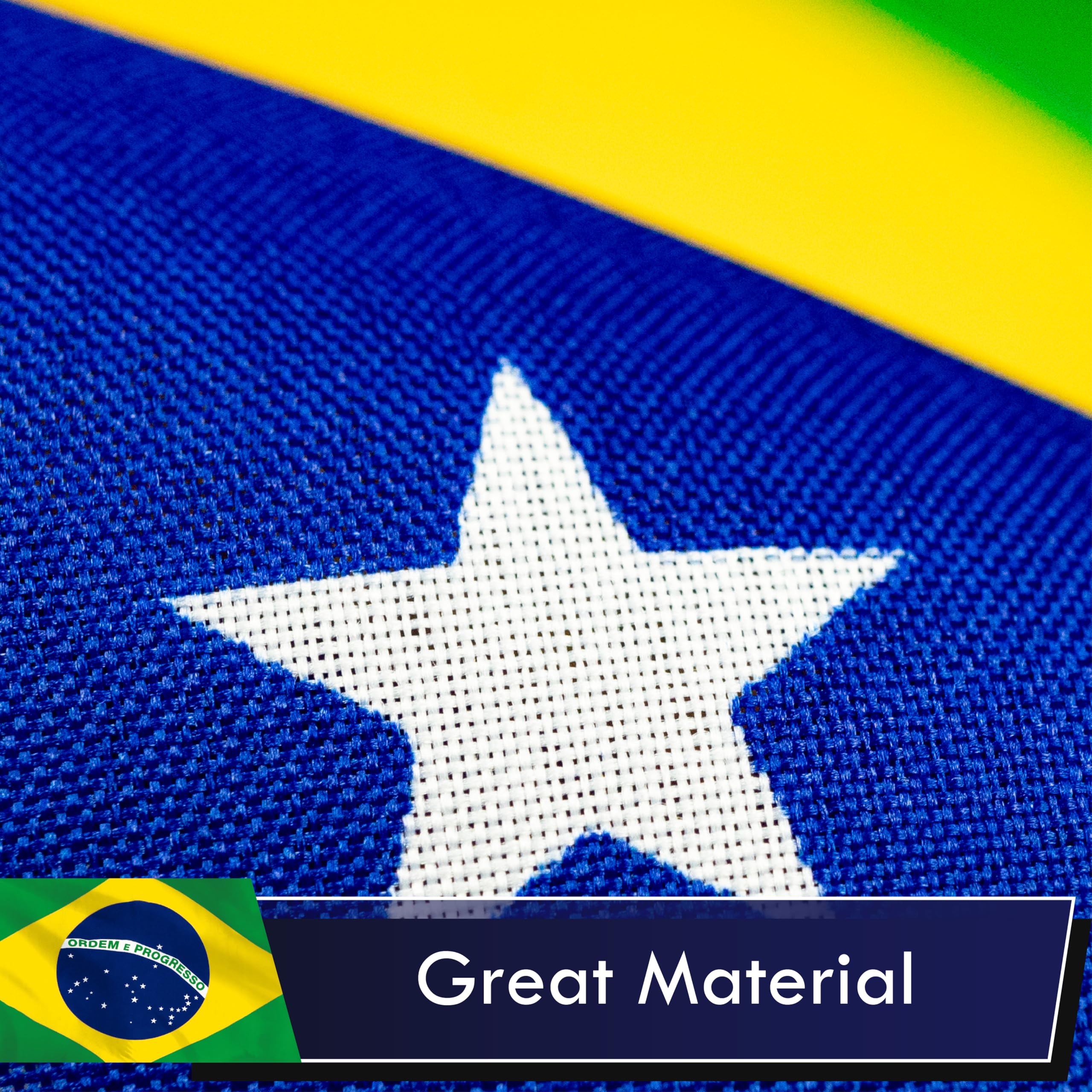G128 flag uses double-needle stitching to minimize fraying and extend life.