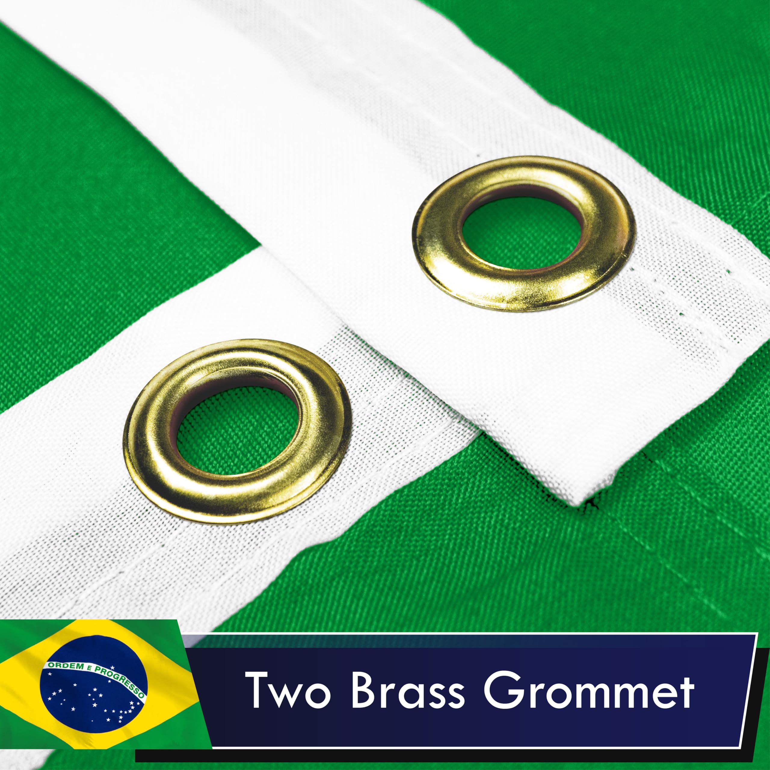 G128 flag with dye-sublimated colors stays vivid even after sun exposure.