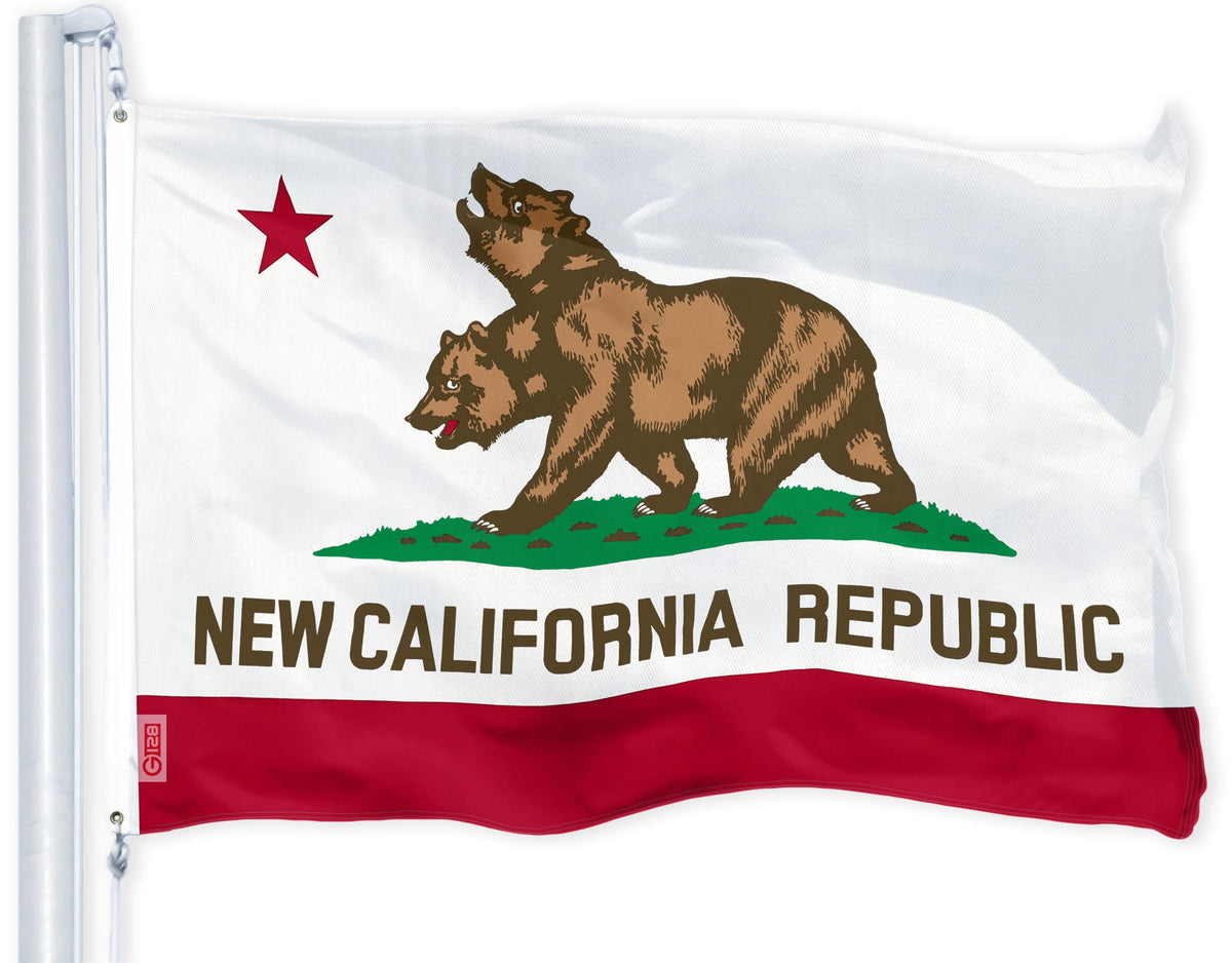 G128 California Republic flag 3x5ft for bold outdoor display