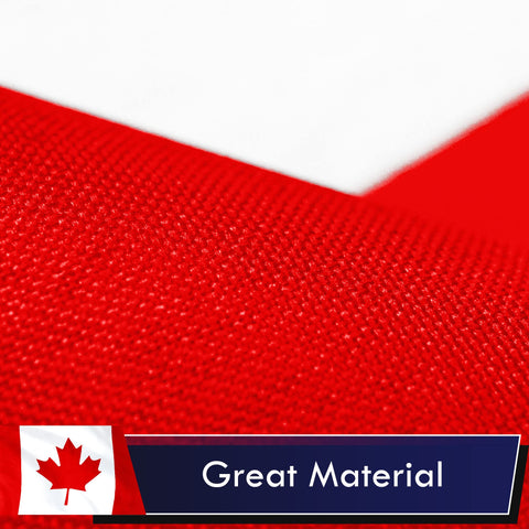 G128 Canada flag double-needle stitching detail for daily use.