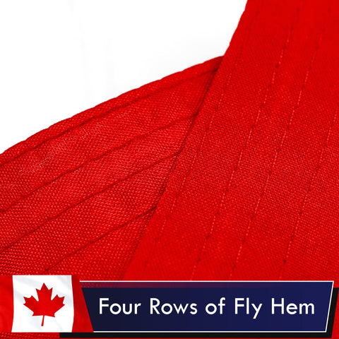 G128 Canada flag four-row stitching for long-term durability.