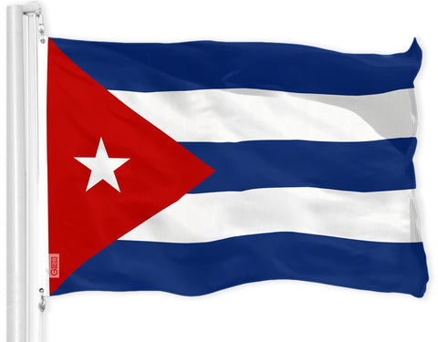 G128 Cuba flag 3x5ft with vibrant outdoor-ready colors