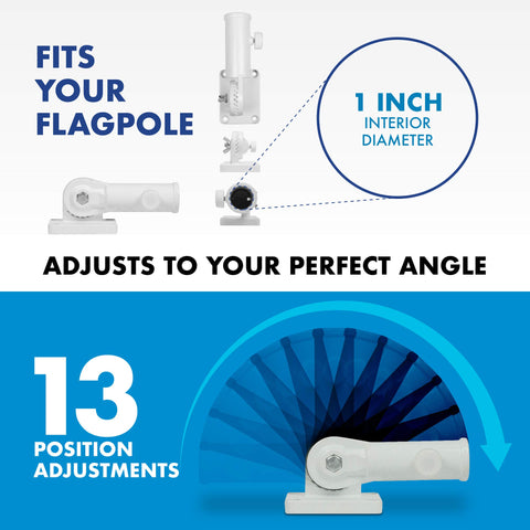 G128 deluxe package includes flag and pole for immediate use