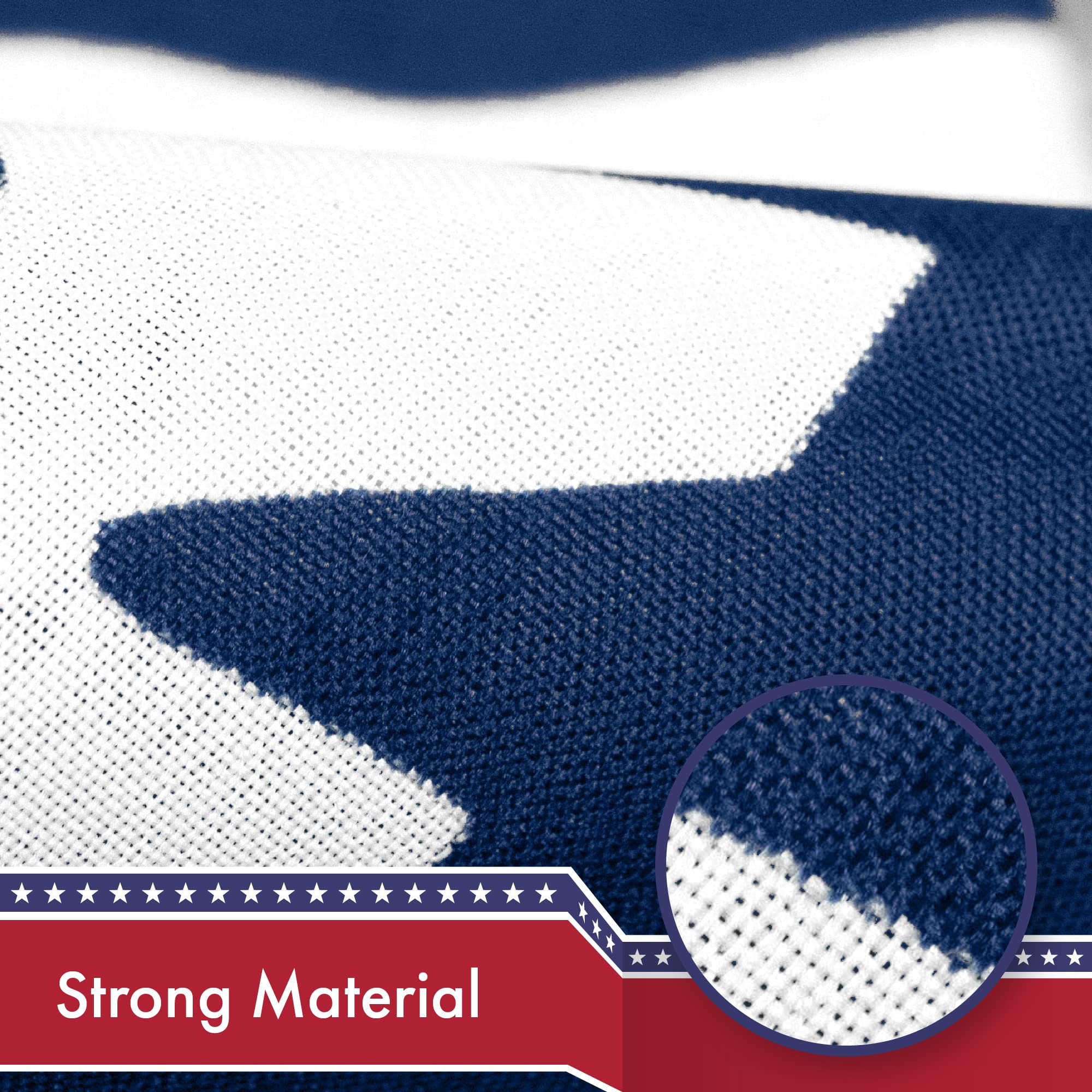 G128 150D polyester resists fraying and outdoor wear for lasting display.