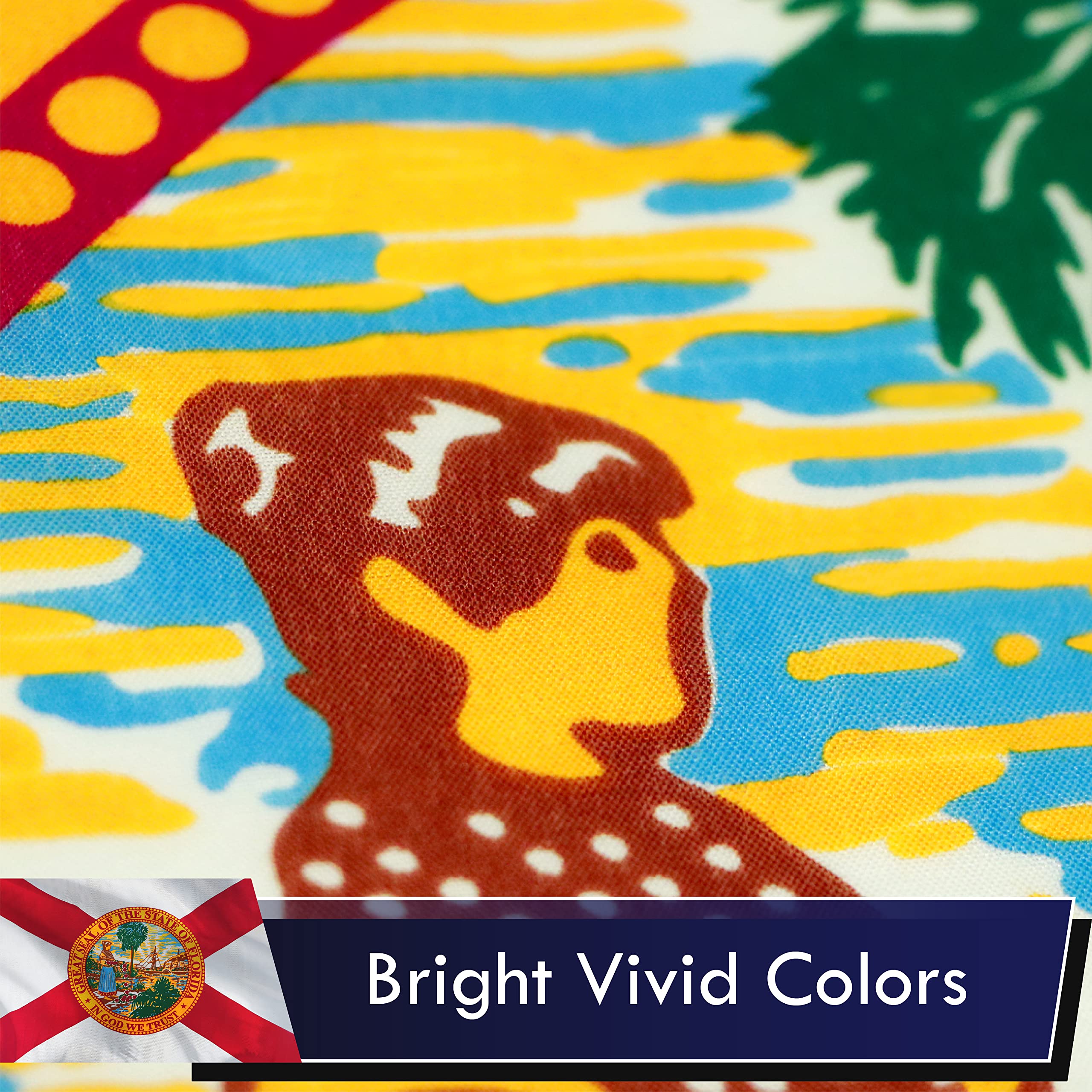 G128 flag dyed with sublimation for bright, fade-resistant colors