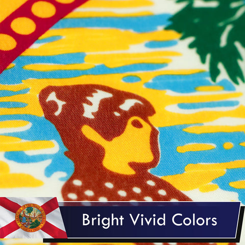 G128 flag dyed with sublimation for bright, fade-resistant colors