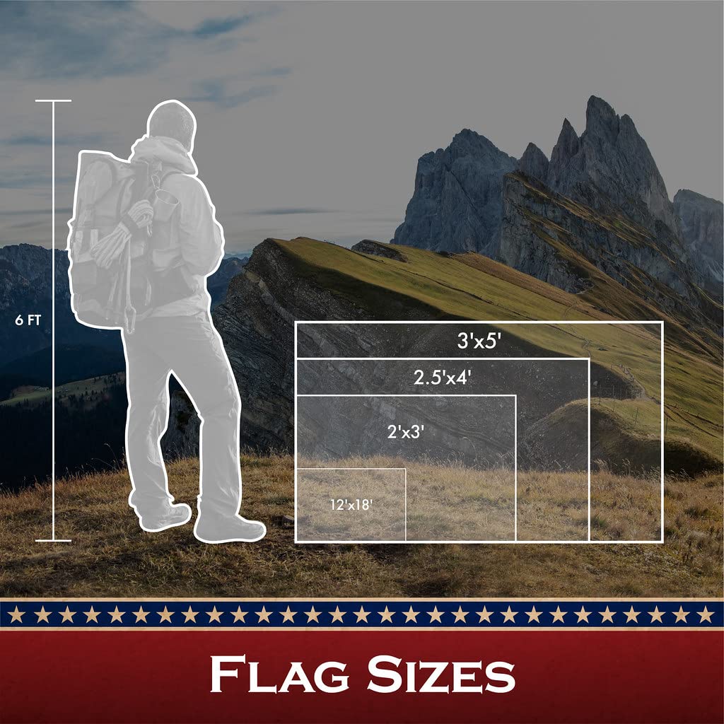 G128 flag designed for pole mounting or wall display