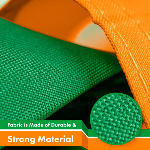 G128 heavyweight 150D polyester flag for durability.