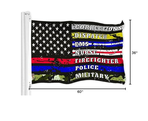 G128 Indoor/outdoor flag with vibrant finish for versatile display.