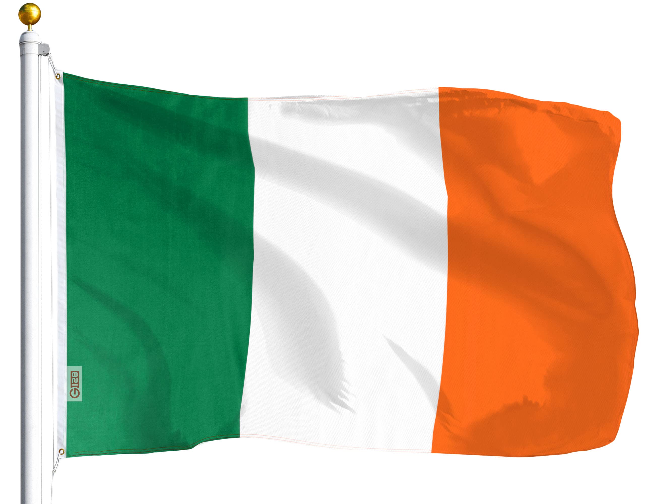 G128 Ireland flag 3x5 ft outdoor display with vibrant colors