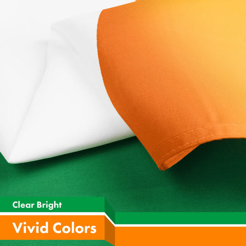 g128 ireland flag dye-sublimated colors for rich fade-resistant display.